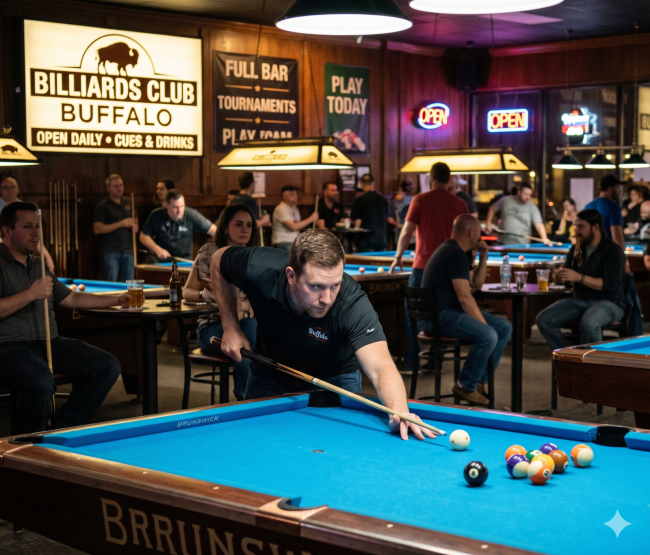 Billiards Club Buffalo – Nâng Tầm Kỹ Thuật Trong Không Gian Giải Trí Văn Minh